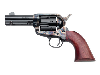 Pietta HF357CHS312NM 1873 Great Western II Posse 357 Mag 6rd 3.50" Blued Steel Barrel & Cylinder, Color Case Hardened Steel Frame, Walnut Grip, Exposed Hammer