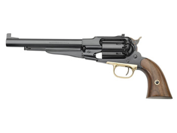 Pietta PF58STT448 1858 Remington Target Model 44 Cal 6rd 8" Blued Octagonal Steel Barrel, Cylinder & Frame, Walnut Grip, Brass Trigger Guard