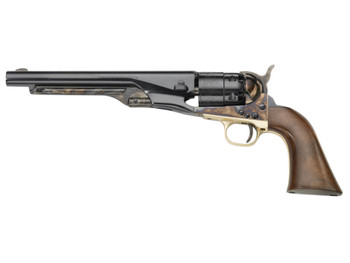 Pietta PF60CH448 1860 Army 44 Cal 6rd 8" Blued Steel Barrel & Cylinder, Color Case Hardened Frame, Walnut Grip