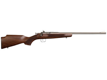 Chipmunk 10002 Deluxe The Original Youth Deluxe Single Shot 16.10" Satin Tapered Barrel, Satin Stainless Steel Receiver, Fixed American Walnut Stock, EZ Loader