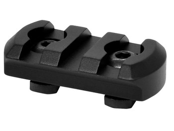 Warne 6201M M-LOK 3 Slot Black Anodized Aluminum