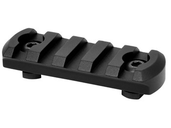 Warne 6202M M-LOK 5-Slot Black Anodized Aluminum