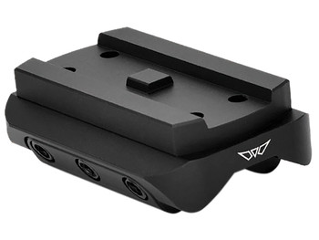Warne 6111M Mini Red Dot Mount Shotgun Rib Black Anodized Aluminum Fits Holosun/Sig Romeo5/Vortex Crossfire/Aimpoint Micro H1-H2/ Aimpoint T1-T2
