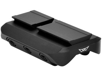 Warne 6112M Red Dot Reflex Mount Shotgun Rib Black Anodized Aluminum Fits Mini RDR Sights w/ACRO Interface