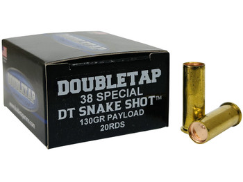 DoubleTap Ammunition 38SPSS2 Snake Shot 38Special 130gr 20 Per Box/50 Case