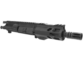 TacFire BU-556-5 Pistol Upper Assembly 5.56x45mm NATO Caliber with 5" Black Nitride Barrel, Black Anodized 7075-T6 Aluminum Receiver & M-LOK Handguard for AR-Platform Includes Bolt Carry Group