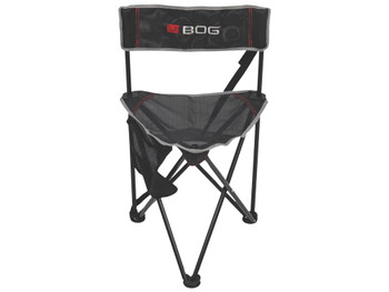 Bog-Pod 1117130 Triple Play Chair, 3 Legs, Black, Steel Frame, Exterior Pocket