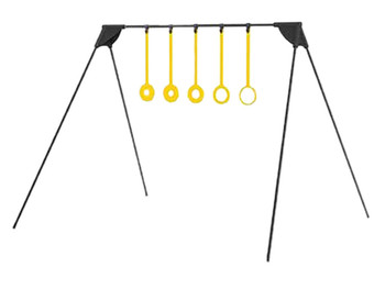 Caldwell 4002309 Ring Challenge Rimfire KYL Black/Yellow AR500 Steel Standing Includes 5 Rings