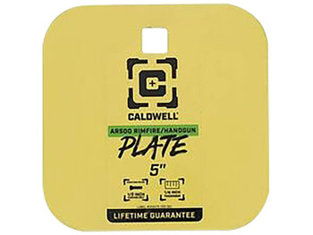 Caldwell 4002311 5" Rimfire/Handgun Yellow AR500 Steel Gong 1/4" Thick