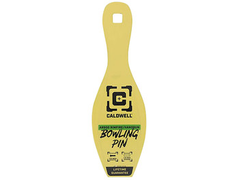 Caldwell 4002312 Rimfire/Handgun Yellow AR500 Steel Bowling Pin 1/4" Thick