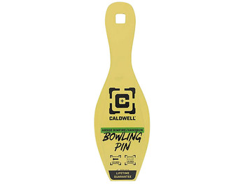 Caldwell 4002312 Rimfire/Handgun Yellow AR500 Steel Bowling Pin 1/4" Thick