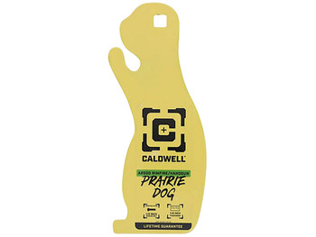 Caldwell 4002313 Rimfire/Handgun Yellow AR500 Steel Prairie Dog 1/4" Thick