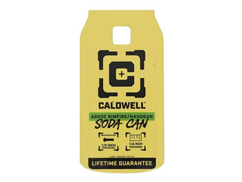 Caldwell 4002314 Rimfire/Handgun Yellow AR500 Steel Soda Can 1/4" Thick