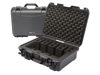 Nanuk 9254UP7 925 4 Up Gun Case Waterproof Graphite Resin w/ Closed-Cell Foam Padding 17" L x 11.80" W x 6.40" H Interior Dimensions