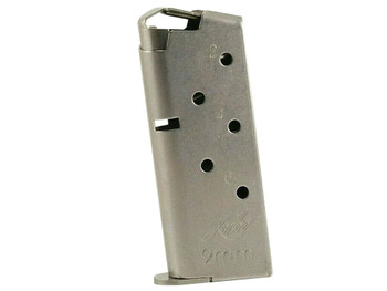 Kimber Mfg, Inc 1200846A Micro 9 6rd Flush Fit 9mm Luger Silver Stainless Steel