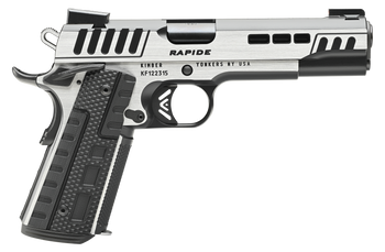 Kimber Mfg.,inc 3000425  Rapide Scorpius 45ACP 8+1 5" Black KimPro II w/ Brush Polished Flats Stainless Steel Slide G10 Grip                                                                            