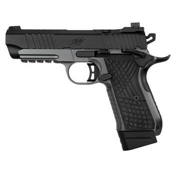 Kimber Mfg.,inc 3100015 KDS9C  9mm 15+1 4.09" KimPro Gray/Black Front and Rear Serrations Stainless Steel Black Crosshatch cut G-10 Grip                                                                
