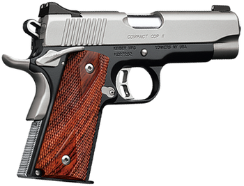 Kimber Mfg.,inc 3200018CA Custom CDP II (CA) 45 ACP 8+1 5" Front Serrations Stainless Steel Slide Brush Polished Front Strap Checkering Laminated Gray/Black Double Diamond Grip                        