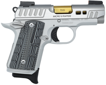 Kimber Mfg.,inc 3300230 Micro 9 Rapide Dawn 9mm 7+1 3.15" Brushed Stainless/Silver KimPro II Grey/Black G10 Grip                                                                                        