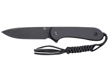 Civivi Knives C2105A Elementum 3.98" Fixed Plain Black Stonewashed D2 Steel Blade, 4.50" Black G10 Handle