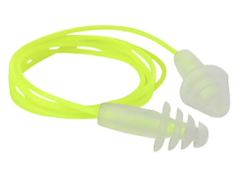 Radians FP43HVBP3 Resistor Flanged Earplugs Thermoplastic 27dB Yellow/Clear 3Pair