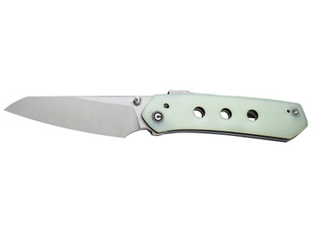 Civivi Knives C22036-2 Vision FG 3.54" Folding Tanto Plain Satin Nitro-V Steel Blade, Natural G10 Handle