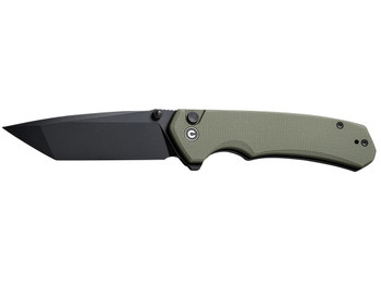 Civivi Knives C19059C-2 Brazen 3.46" Folding Plain Black D2 Steel Blade, OD Green Textured G10 Handle