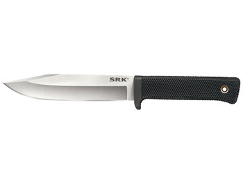 Cold Steel CS38CKE SRK 6" Fixed Clip Point Plain 3-V Steel Blade, 4.75" Black Textured Kray-Ex Handle