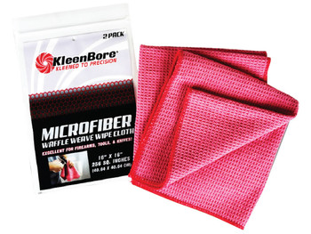 KleenBore MCR Microfiber Waffle Weave 16" x 16" 2 Pack