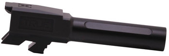 True Precision Inc TPG43BXBL Glock  9mm Luger 3.40" Fluted Black Nitride Stainless Steel, Fits Glock 43/43X                                                                                             