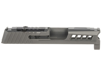 True Precision Inc TPP365SBCRMS Axiom Optic Cut Slide Fits Sig P365 Black DLC Anodized 416R Stainless Steel