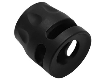 True Precision Inc TPSMICROBL Micro Compensator S-Type Black Nitride 416R Stainless Steel 1/2"x28 Threads 9mm/380 ACP