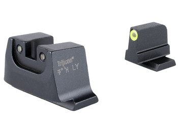 Trijicon SA240C601149 Suppressor/Optic Height Sights Green/Tritium Yellow Outline Front Sight-Green/Tritium Black Outline Rear Sight Smith & Wesson M&P C.O.R.E./ M&P M2.0