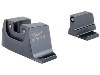 Trijicon SA240C601150 Suppressor/Optic Height Sights Green/Tritium Black Outline Front Sight-Green/Tritium Black Outline Rear Sight Smith & Wesson M&P C.O.R.E./ M&P M2.0