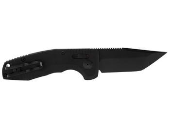 S.O.G SOG-15-38-10 SOG-TAC Auto Compact 2.94" Folding Tanto Part Serrated Black TiNi Cryo D2 Steel Blade Black Micro-Textured Anodized Aluminum Handle Includes Pocket Clip