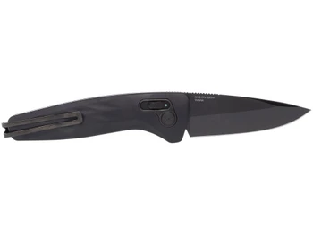 S.O.G SOG15730157 One-Zero Auto 3.10" Folding Plain Black Chrome CPM S35VN SS Blade/ Black Aluminum Handle