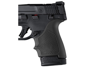 Hogue 18410 Grip Sleeve Handall Beavertail Black Rubber