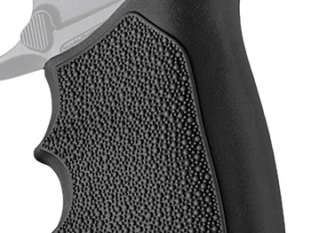 Hogue 18520 Grip Sleeve Handall Beavertail Black Rubber