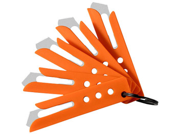 Hogue 35884 Expel Blade Guard Orange Nylon Includes 5 #60 High Carbon Steel Blade, 5 Guards & 1 Key Ring