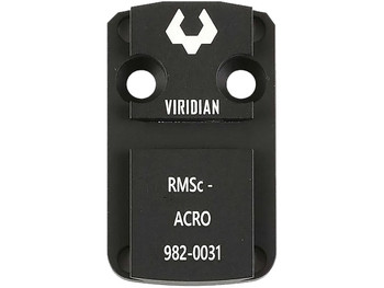Viridian 9820031 RFX 44 Shield RMSc Mounting Adapter Black Anodized