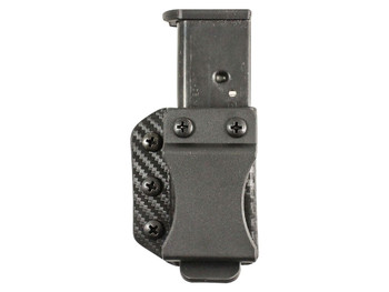 DeSantis Gunhide A100KJJJZ Persuader Mag Pouch Double Stack IWB/OWB Black Kydex Belt Clip Ambidextrous