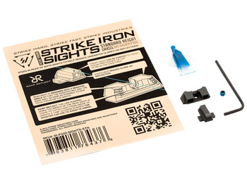 Strike Industries P320SIGHTSSTN Strike Iron Sights Black/Blank Front Sight Black/Blank Rear Sight Sig Sauer P320 with Rear Dovetail Standard Height