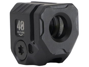 Strike Industries MCQUAD Micro Threaded Compensator Black Steel 0.89" OAL Compatible w/ 9mm/357 SIG