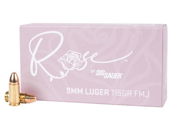 Sig Sauer E9MMB1ROSE50 Rose 9mm Luger 115gr Full Metal Jacket 50 Per Box/20 Case
