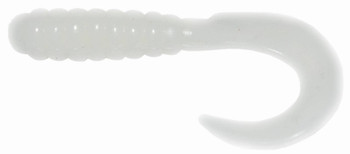 BB 2" CURL TAIL GRUB WHITE 10 PK UPC: 805104002215