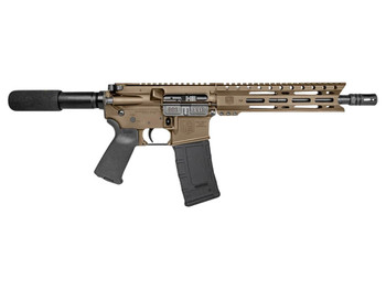 Diamondback DB1915B061 DB15 300 Blackout 28+1 10", FDE, Carbon Lower, 9" M-LOK Handguard, Black Padded Buffer Tube/Magpul Grip