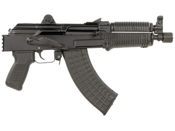 Arsenal SAM7K55 SAM7K 7.62x39mm 30+1 8.50" Black Steel Threaded Barrel, Polymer Handguards, Black Aluminum Forged & Milled Receiver, Mounted 1913 Picatinny Rail, Black Polymer Grips