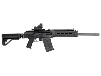 JTS Shotgun M12AKT2.1 M12AK T1 12 Gauge Semi-Auto 5+1 (2.75") 3" 18.70" Chrome-Lined Barrel, Black, M-Lok Handgaurd, Fixed Stock, Adj. Gas Block, 3 Chokes, Includes Red Dot