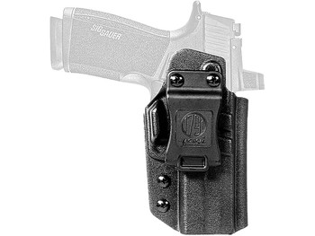 1791 Gunleather TACIWBP365XMBLKR Tactical IWB Black Kydex Compatible w/ P365-X MACRO Belt Clip Right Hand