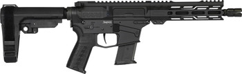 CMMG 57A340FAB Banshee MK57 5.7x28mm 20 8" Black Nitride Medium Taper Threaded Barrel, EML 7" M-LOK Handguards, Black Armor Cerakote Aluminum Picatinny Rail Receiver, CMMG Zeroed Grips UPC: 810148624378